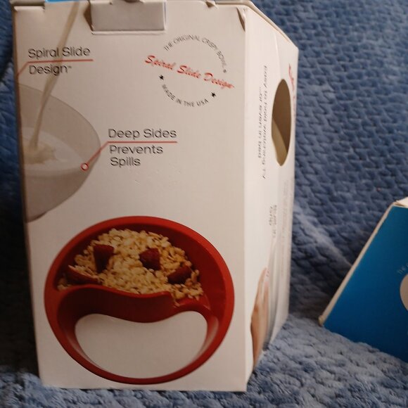 2 Obol The Original Crispy Bowl Spiral Slide Design WHITE USA Made Swoop Scoop - Picture 9 of 10